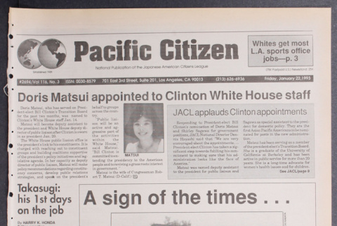 Pacific Citizen, Vol. 116, No. 3 (January 22, 1993) (ddr-pc-65-3)