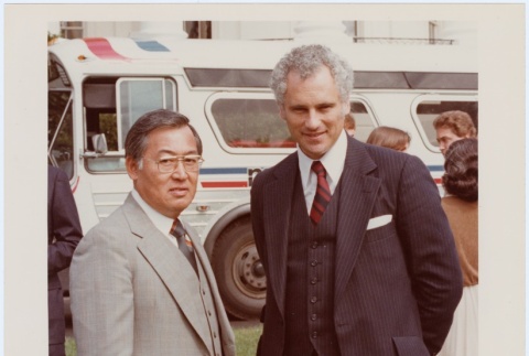 Frank Sato with Neil Goldscmidt (ddr-densho-345-7)