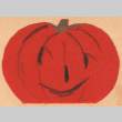 Pumpkin-shaped invitation (ddr-densho-361-5)