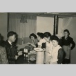 Party for silk screen shop workers (ddr-densho-159-222)