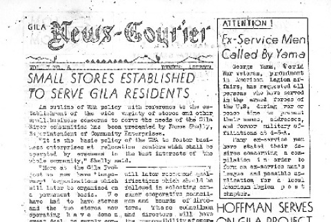Gila News-Courier Vol. I No. 6 (September 30, 1942) (ddr-densho-141-6)