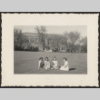 Four women on campus (ddr-densho-287-106)