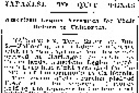 Japanese to Quit Texas. American Legion Arranges for Their Return to California. (January 8, 1921) (ddr-densho-56-357)