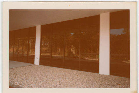 Building windows reflecting drive (ddr-densho-377-2169)