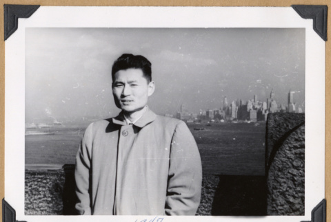 Man visiting New York City (ddr-densho-542-336)
