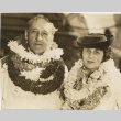 A couple wearing leis (ddr-njpa-1-797)