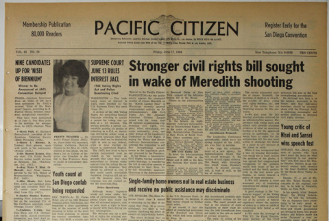 Pacific Citizen, Vol. 62, No. 24 (June 17, 1966) (ddr-pc-38-24)
