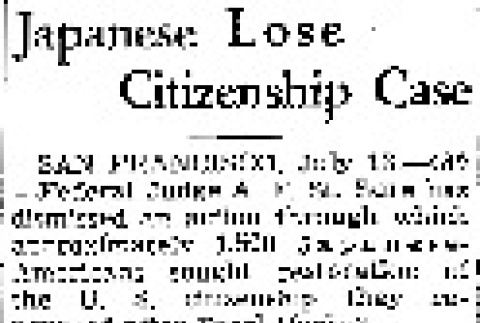 Japanese Lose Citizenship Case (July 13, 1946) (ddr-densho-56-1160)
