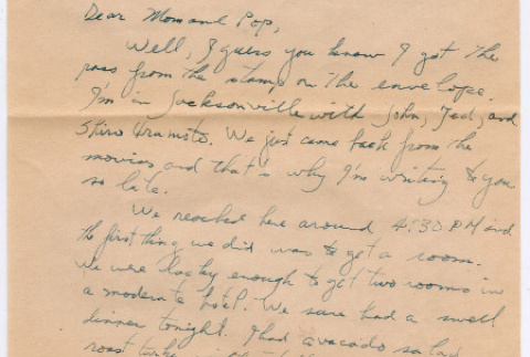 Letter from Tadashi Ishida to Mr. & Mrs. Y Ishida (ddr-densho-535-26)