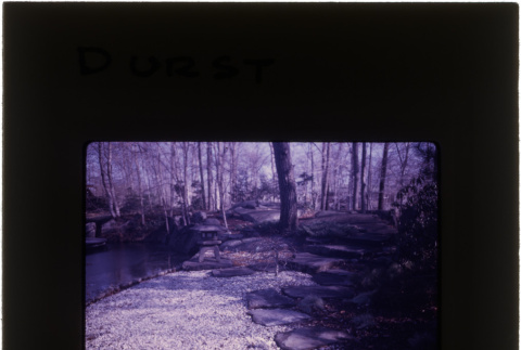 Lake and garden at the Durst project (ddr-densho-377-664)