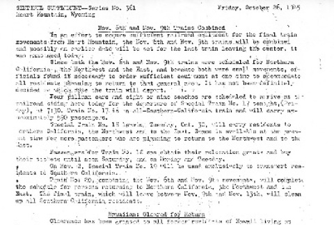 Heart Mountain Sentinel Bulletin No. 361 (October 26, 1945) (ddr-densho-97-545)