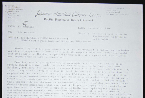 letter from Ed Yamamoto to Jim Watanabe (ddr-chijacl-1-61)