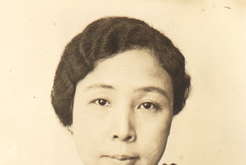 Portrait of Kikuko Ota, a magazine editor (ddr-njpa-4-1911)