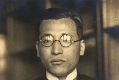 Portrait of Sho Niita, a Chinese history expert (ddr-njpa-4-1413)