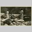 Children playing in a creek (ddr-densho-182-131)