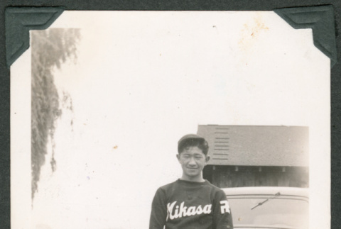 Young man in baseball uniform (ddr-densho-475-737)