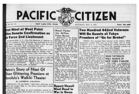 The Pacific Citizen, Vol. 32 No. 17 (May 5, 1951) (ddr-pc-23-18)