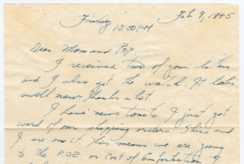Letter from Tadashi Ishida to Mr. & Mrs. Y Ishida (ddr-densho-535-129)