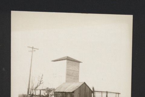 Richard Fujii farm, water tower and chicken co-op (ddr-csujad-55-2580)