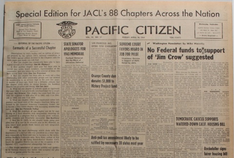 Pacific Citizen, Vol. 56, No. 17 (April 26, 1963) (ddr-pc-35-17)