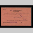 Return receipt, Form 8811 rev. 1-4-40, George Hideo Nakamura (ddr-csujad-55-2447)