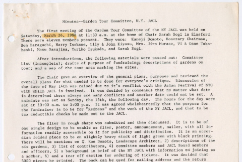 Minutes of JACL Garden Tour Committee meeting (ddr-densho-377-3056)