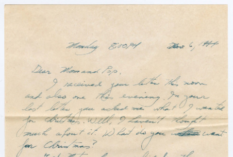 Letter from Tadashi Ishida to Mr. & Mrs. Y Ishida (ddr-densho-535-59)