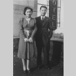 Japanese American couple on rooftop (ddr-densho-128-109)