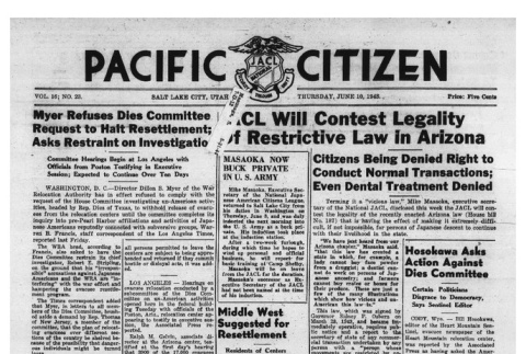 The Pacific Citizen, Vol. 16 No. 23 (June 10, 1943) (ddr-pc-15-23)
