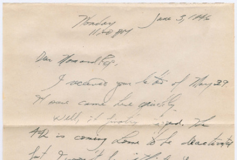 Letter from Tadashi Ishida to Mr. & Mrs. Y Ishida (ddr-densho-535-363)