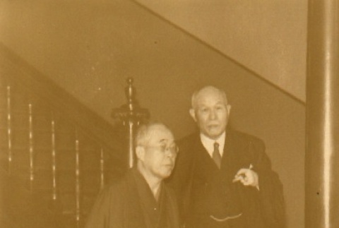 Buddhist priest and another man (ddr-njpa-4-315)