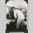 Man in long underwear in barracks (ddr-ajah-2-537)