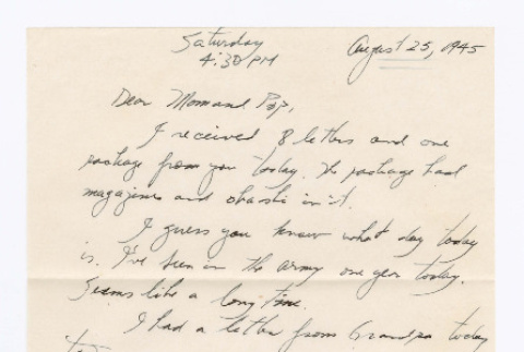 Letter from Tadashi Ishida to Mr. & Mrs. Y Ishida (ddr-densho-535-244)