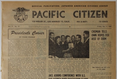 Pacific Citizen, Vol. 51, No. 19 (November 4, 1960) (ddr-pc-32-45)