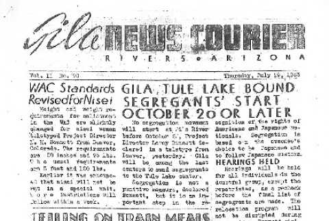 Gila News-Courier Vol. II No. 90 (July 29, 1943) (ddr-densho-141-131)