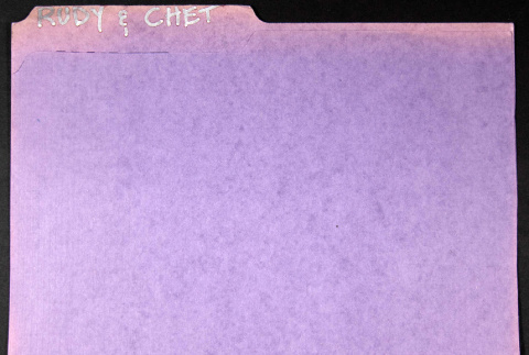 Rudy Tokiwa and Chet Tanaka Nisei Soldier edit logs (ddr-densho-1007-1390)