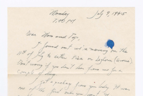 Letter from Tadashi Ishida to Mr. & Mrs. Y Ishida (ddr-densho-535-216)
