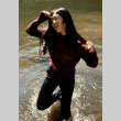 Linda Kato after being thrown in the lake (ddr-densho-336-406)