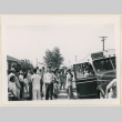 Crowd outside a bus (ddr-densho-37-1472)