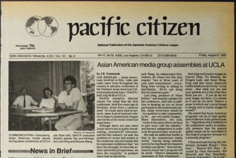 Pacific Citizen, Vol. 101 No. 6 (August 9, 1985) (ddr-pc-57-31)