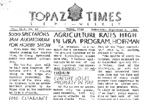 Topaz Times Vol. VIII No. 19 (September 6, 1944) (ddr-densho-142-337)