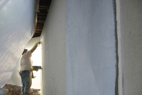 Wall plaster installation (ddr-densho-354-2318)