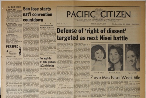 Pacific Citizen, Vol. 65, No. 4 [1] (July 7, 1967) (ddr-pc-39-28)