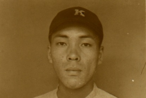Mitsuroku Odate, a Keio University baseball player (ddr-njpa-4-1678)