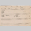 Blank evacuee index card for WCCA (Wartime Civil Control Administration) (ddr-densho-410-2)