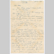 Letter from Tadashi Ishida to Mrs. Y Ishida (ddr-densho-535-143)