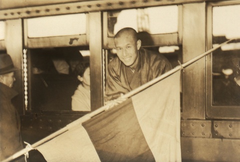 Sueo Ohye on a train (ddr-njpa-4-1554)