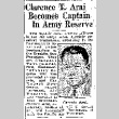 Clarence T. Arai Becomes Captain In Army Reserve (July 2, 1931) (ddr-densho-56-427)