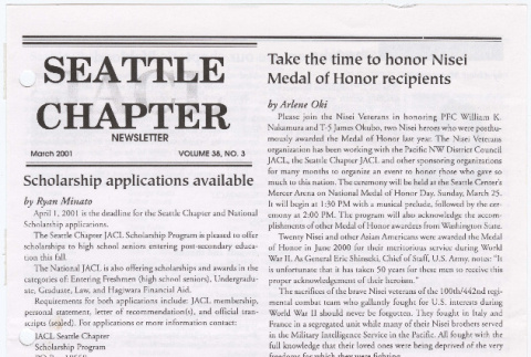 Seattle Chapter, JACL Reporter, Vol. 38, No. 3, March 2001 (ddr-sjacl-1-487)
