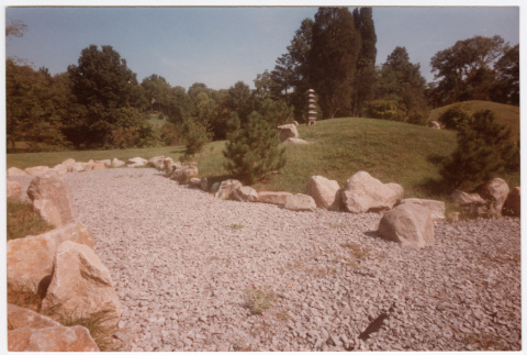 Rock garden, pogoda in background (ddr-densho-377-2267)